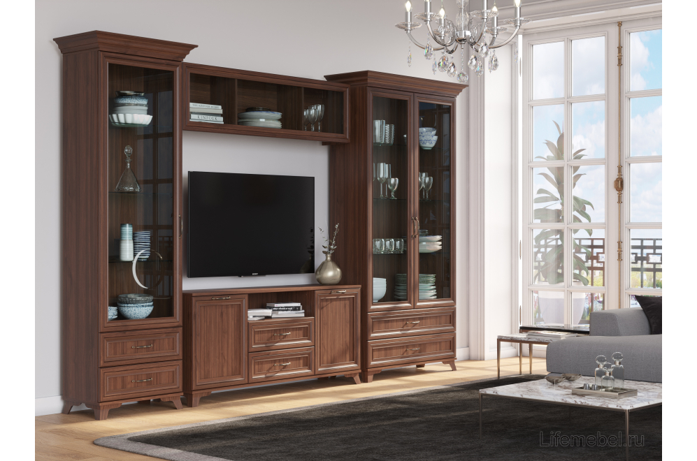 Шкаф навесной Джассан орех селект