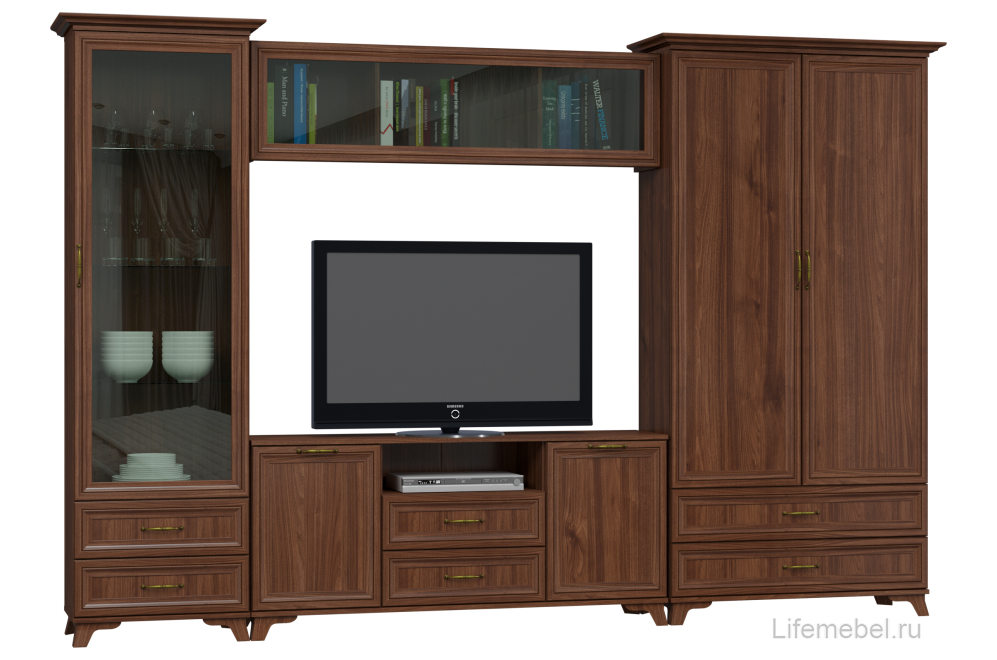 Шкаф навесной Джассан орех селект