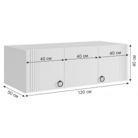Шкаф навесной Ева 117.01