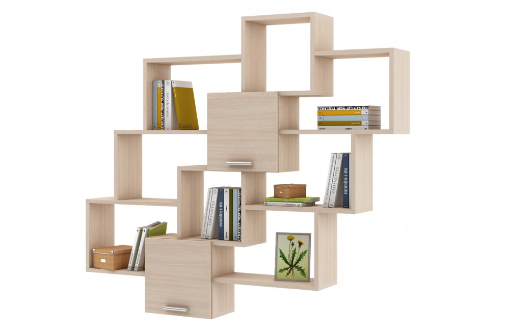 Шкаф навесной Флэш-34 дуб молочный