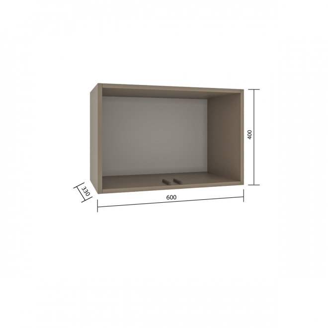 Шкаф навесной Голд Бостон глиняно-серый