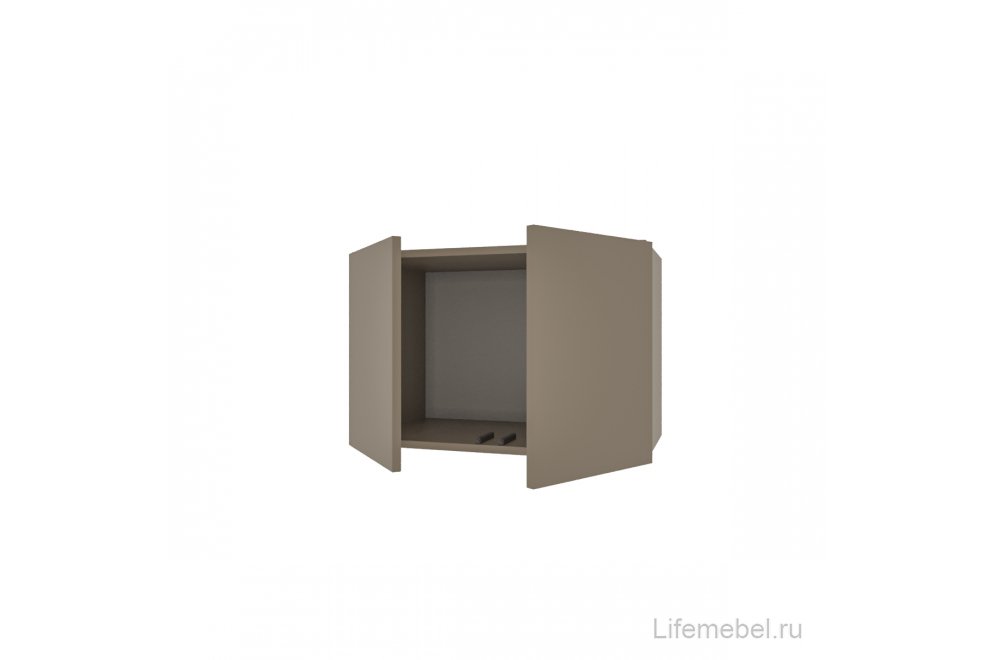 Шкаф навесной Голд Бостон глиняно-серый