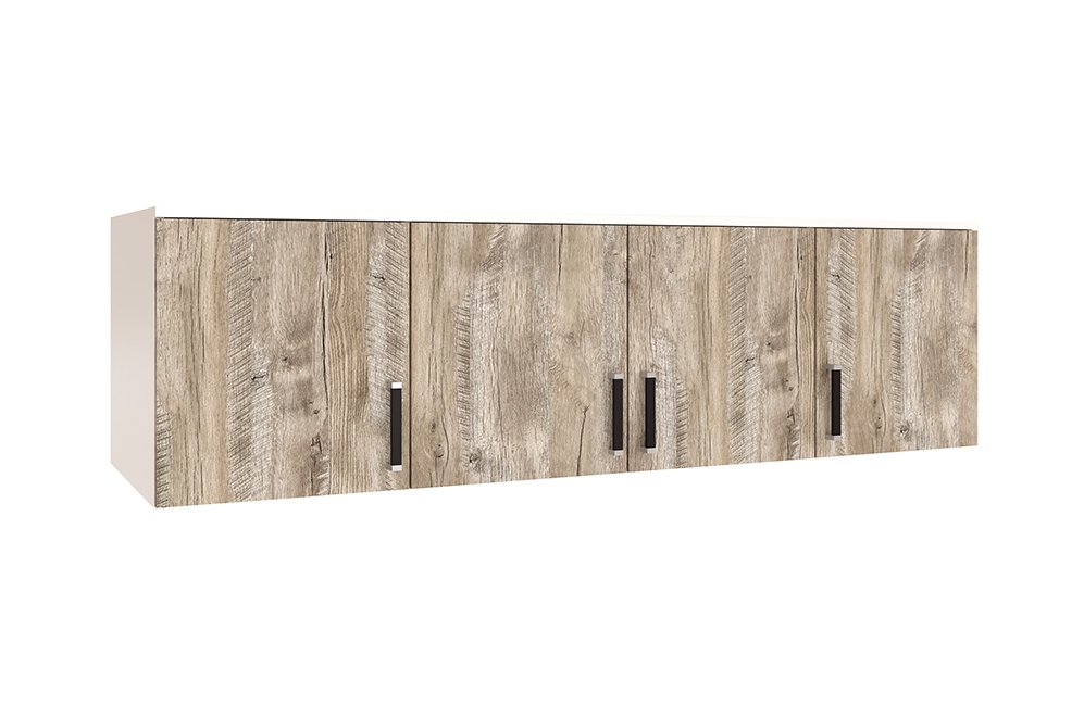 Шкаф навесной Лагуна-016 белый / дуб юкон