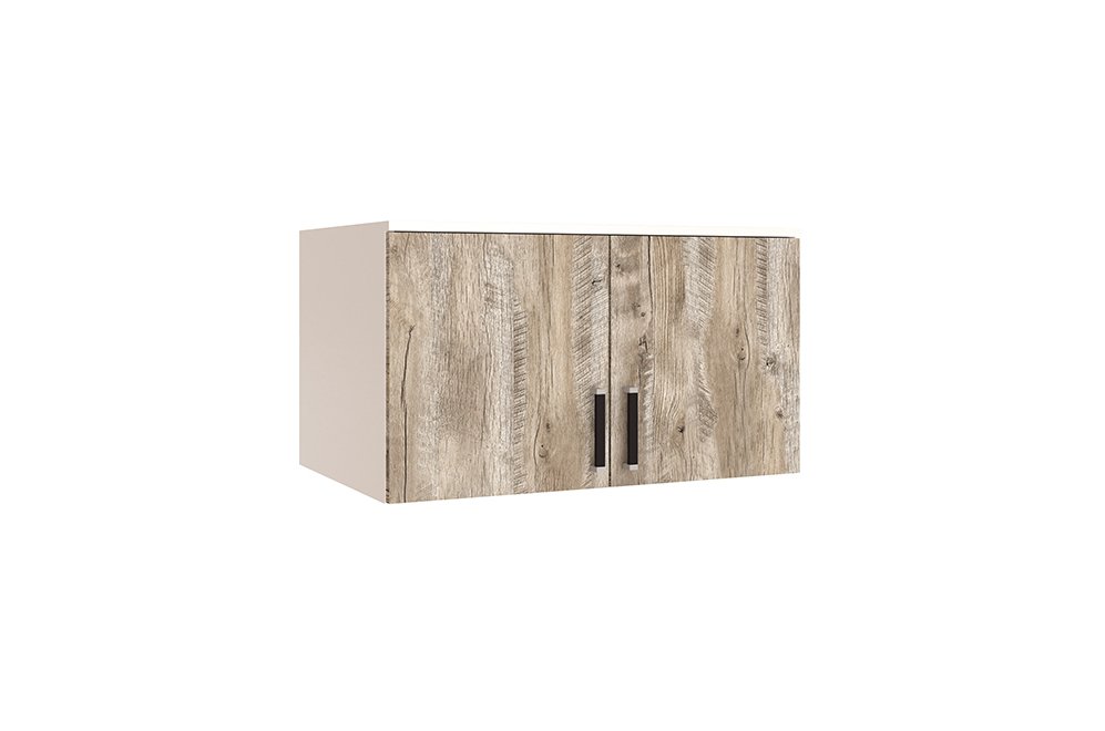 Шкаф навесной Лагуна-08 белый / дуб юкон