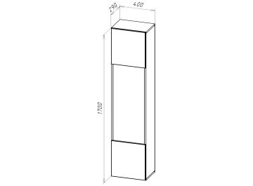 Шкаф навесной Лоук Т-42