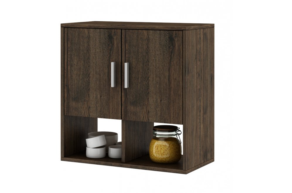 Шкаф навесной Мария-10 дуб апрель тёмный