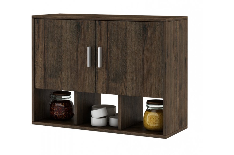 Шкаф навесной Мария-11 дуб апрель тёмный