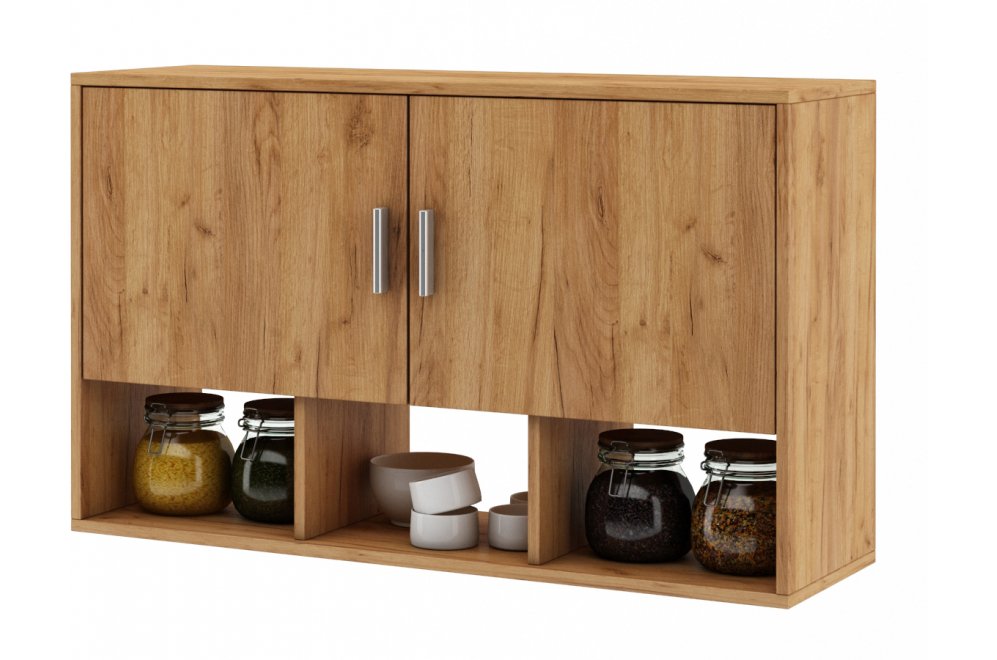 Шкаф навесной Мария-12 дуб золотистый