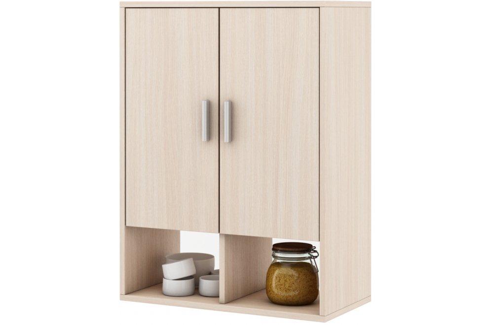 Шкаф навесной Мария-14 дуб молочный