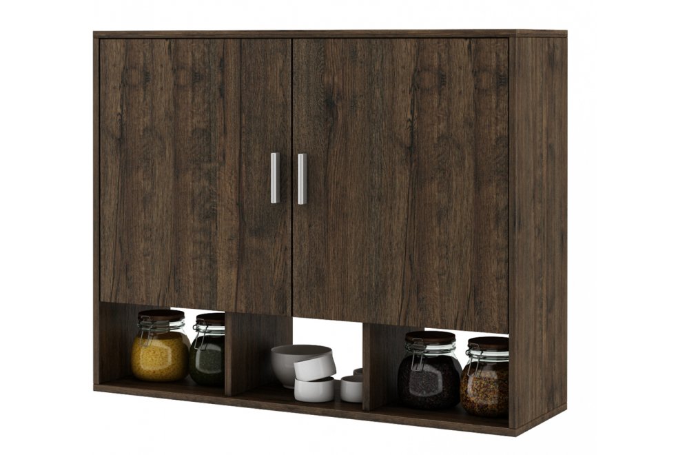 Шкаф навесной Мария-16 дуб апрель тёмный