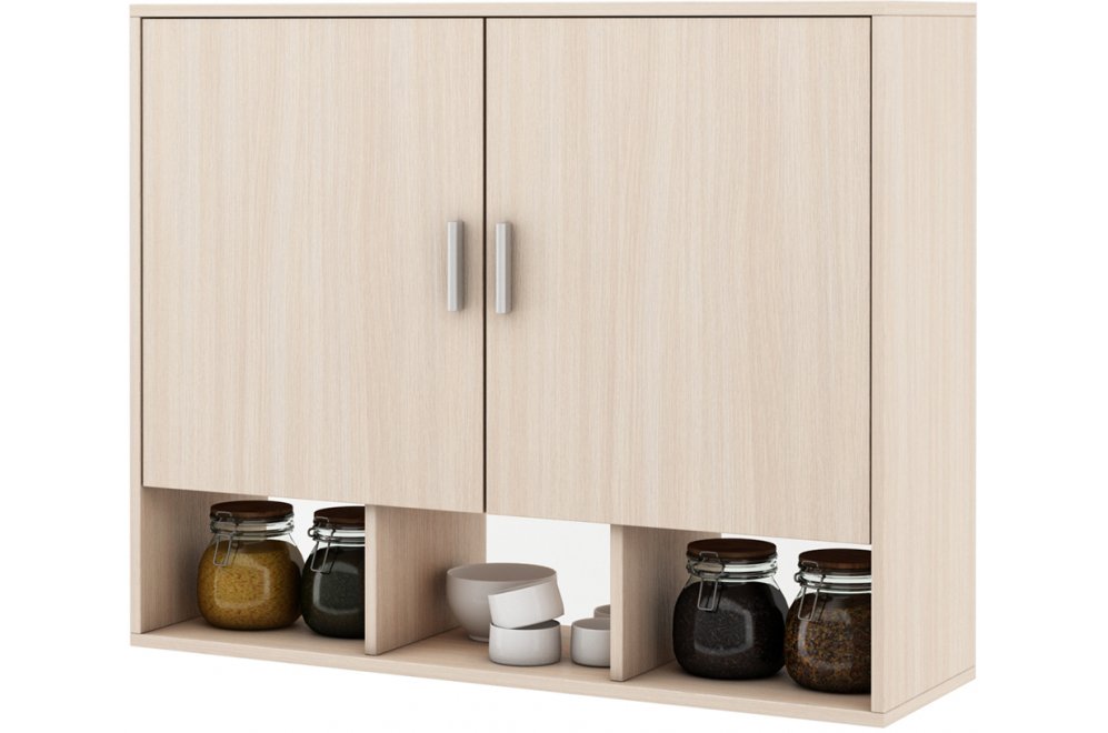 Шкаф навесной Мария-16 дуб молочный