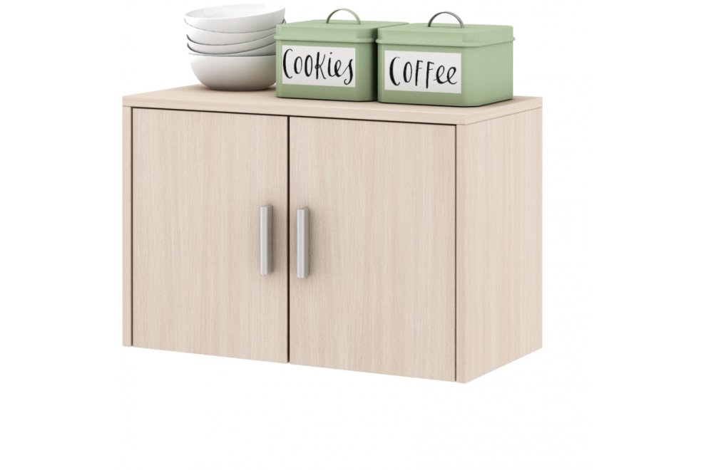 Шкаф навесной Мария-2 дуб молочный