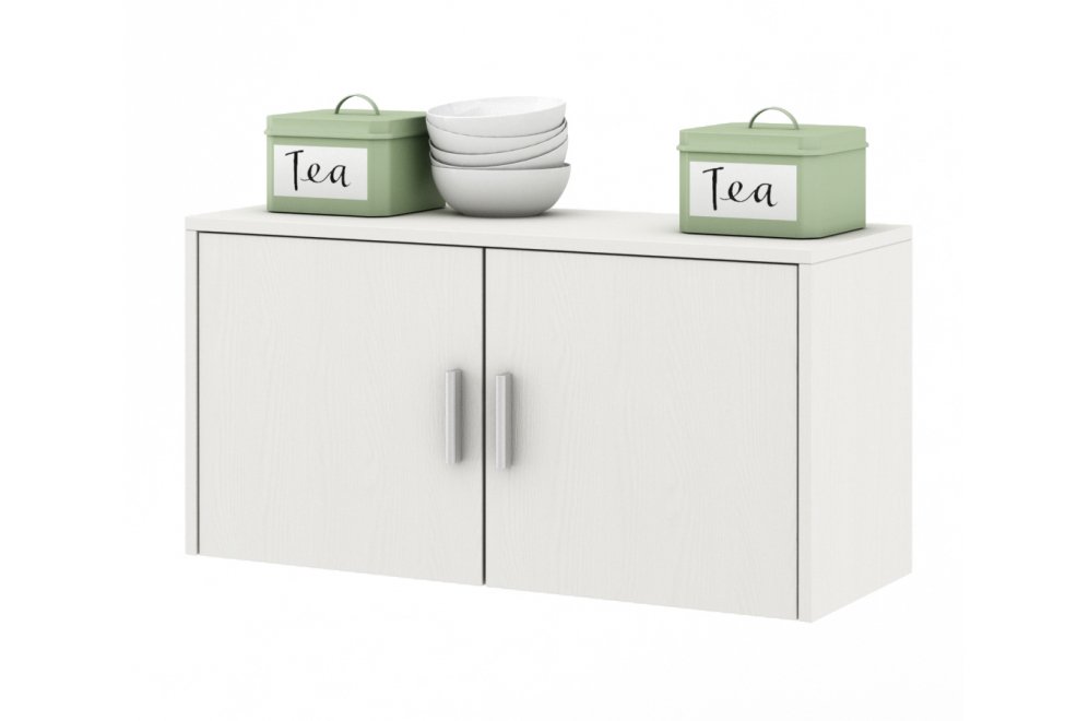 Шкаф навесной Мария-3 белый