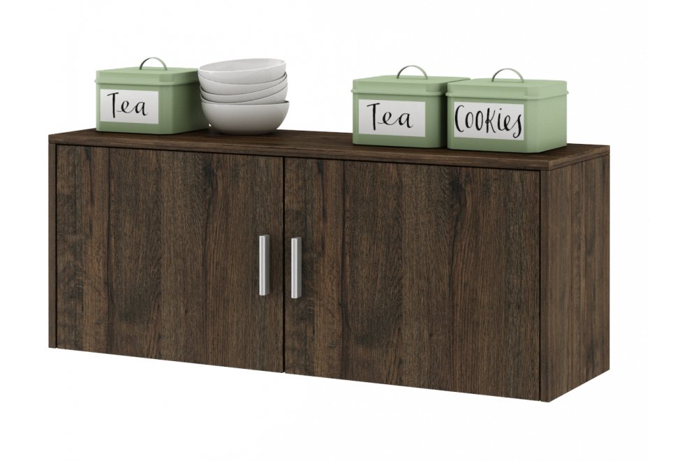 Шкаф навесной Мария-4 дуб апрель тёмный