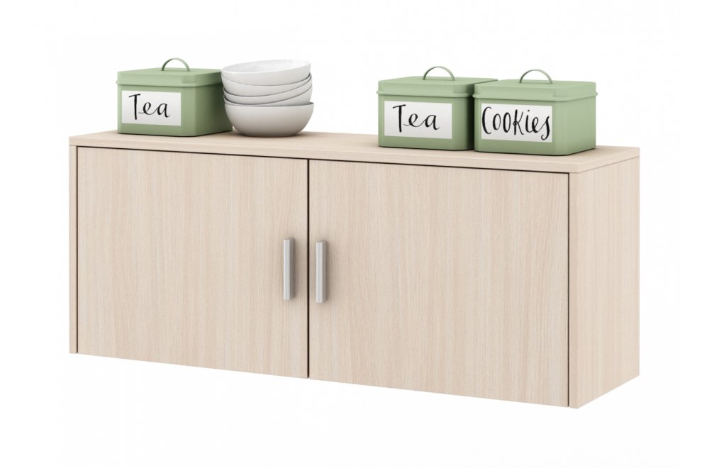 Шкаф навесной Мария-4 дуб молочный