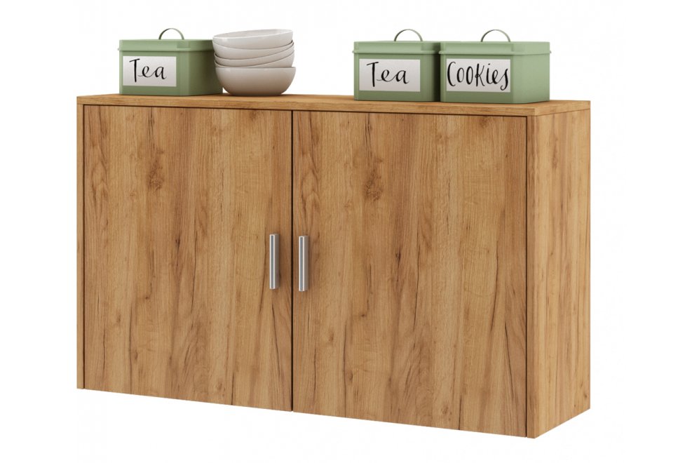 Шкаф навесной Мария-8 дуб золотистый