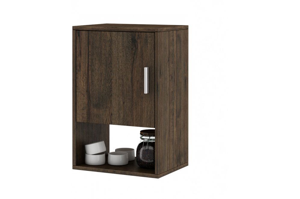 Шкаф навесной Мария-9 дуб апрель тёмный