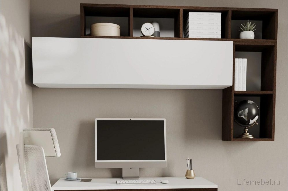 Шкаф навесной Модена белый