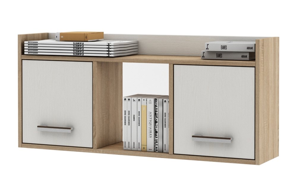 Шкаф навесной Остин-1 дуб сонома / белый