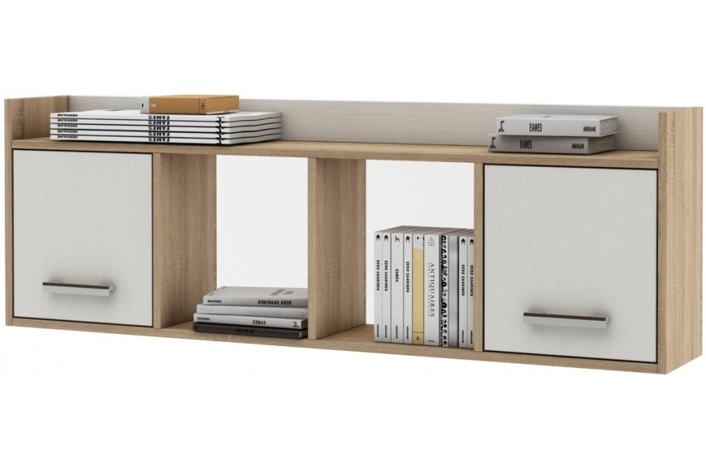 Шкаф навесной Остин-2 дуб сонома / белый