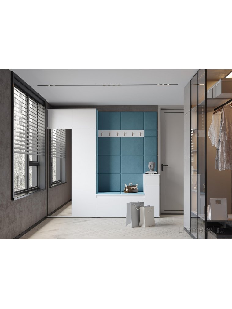 Шкаф навесной Шторм 100 белый