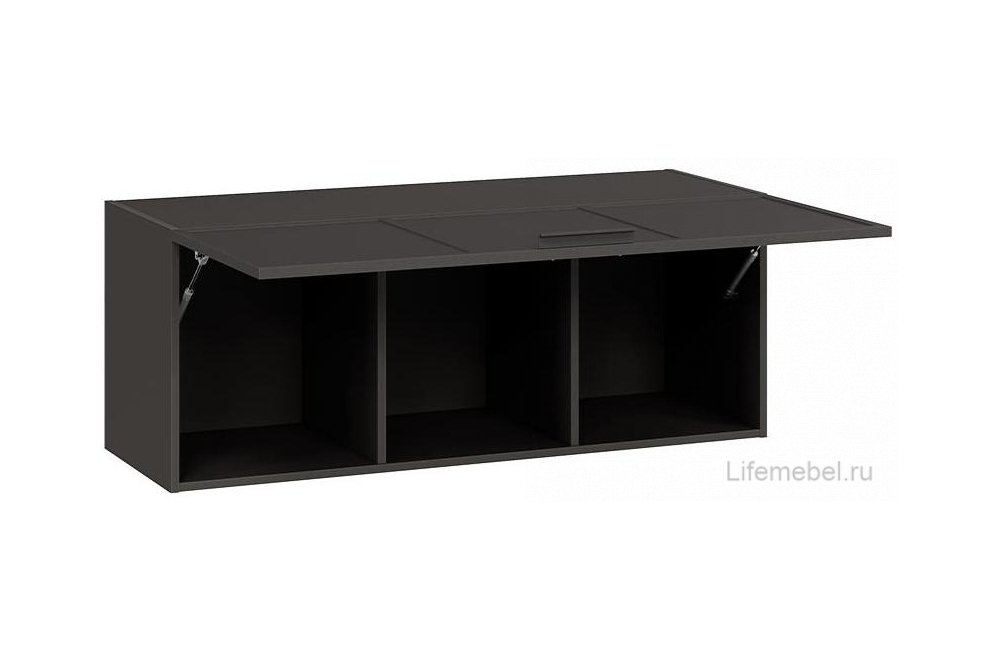 Шкаф навесной Стелла серый вулкан / фон серый