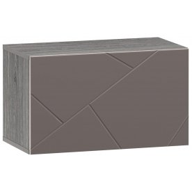 Шкаф навесной Summit НМ 014.21-02 10 26 ПВХ софт графит / ясень анкор темный kr