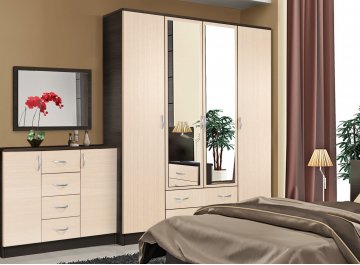 Шкаф четырехдверный Кэт - 7