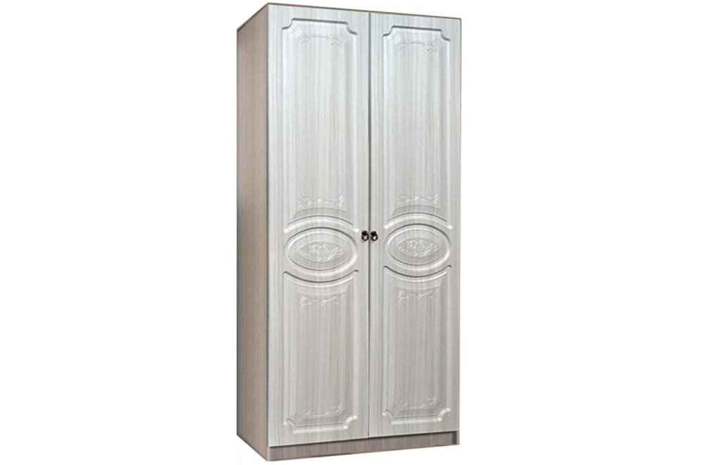 Шкаф двухдверный Кэт — 6 бодега / сандал белый