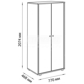 Шкаф двухдверный Спарта 01