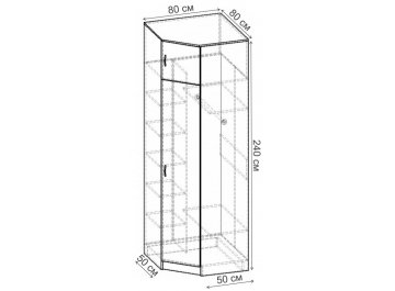 Шкаф Alisa-11 ШРУ.010.800-01