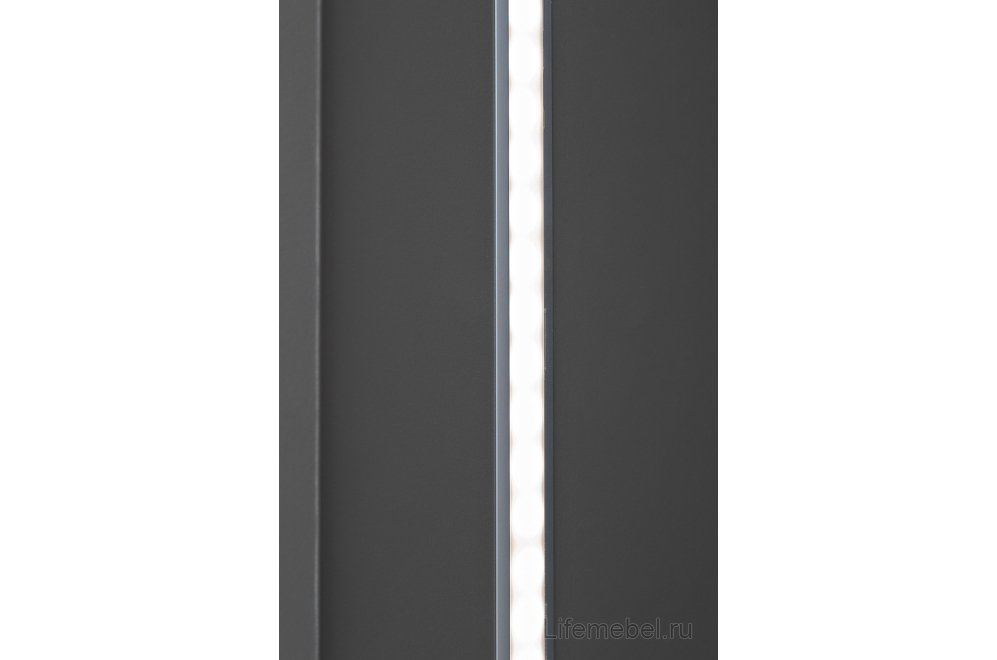 Шкаф Алто с полками серый