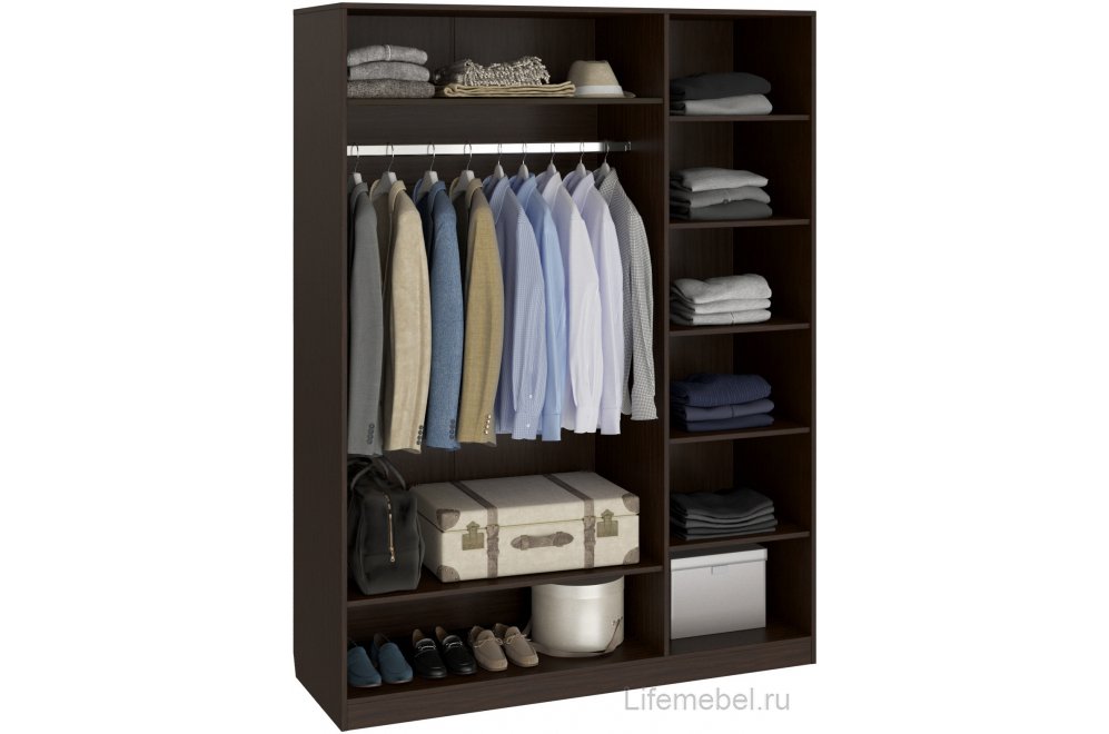 Шкаф Анастасия АН-3К венге луизиана / венге трехдверный