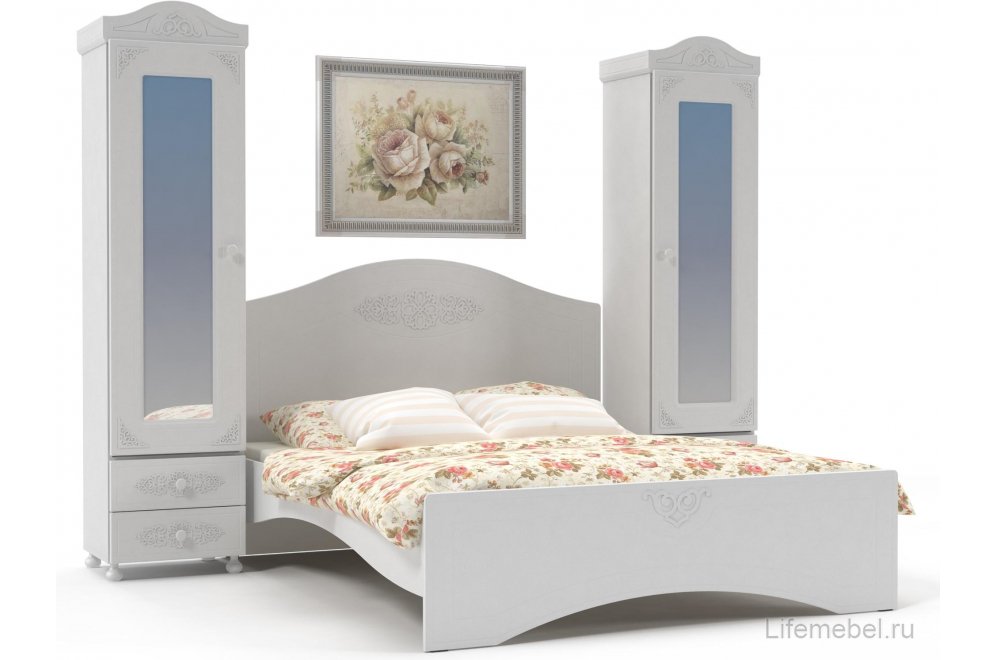 Шкаф Ассоль АС-1 белое дерево