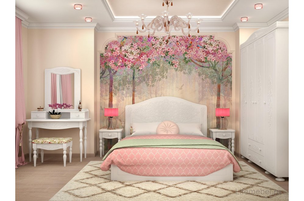 Шкаф Ассоль АС-28 белое дерево