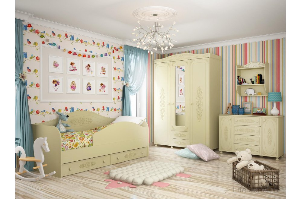 Шкаф Ассоль плюс АС-27 ваниль