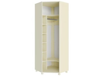 Шкаф угловой Ассоль плюс АС-521К с короной левый ваниль