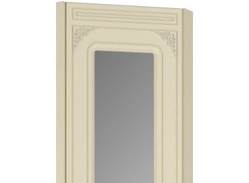 Шкаф угловой Ассоль плюс АС-52К с зеркалом правый ваниль