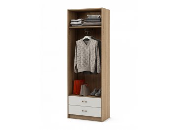 Платяной шкаф Август-9 платяной дуб сонома / белый