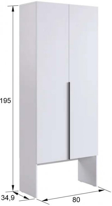 Шкаф Баско К6 белое дерево