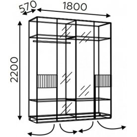 Шкаф Беатрис 9