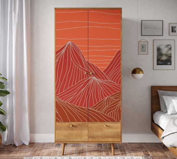 Шкаф Бербер (Berber) BB16/Print_49 разноцветный