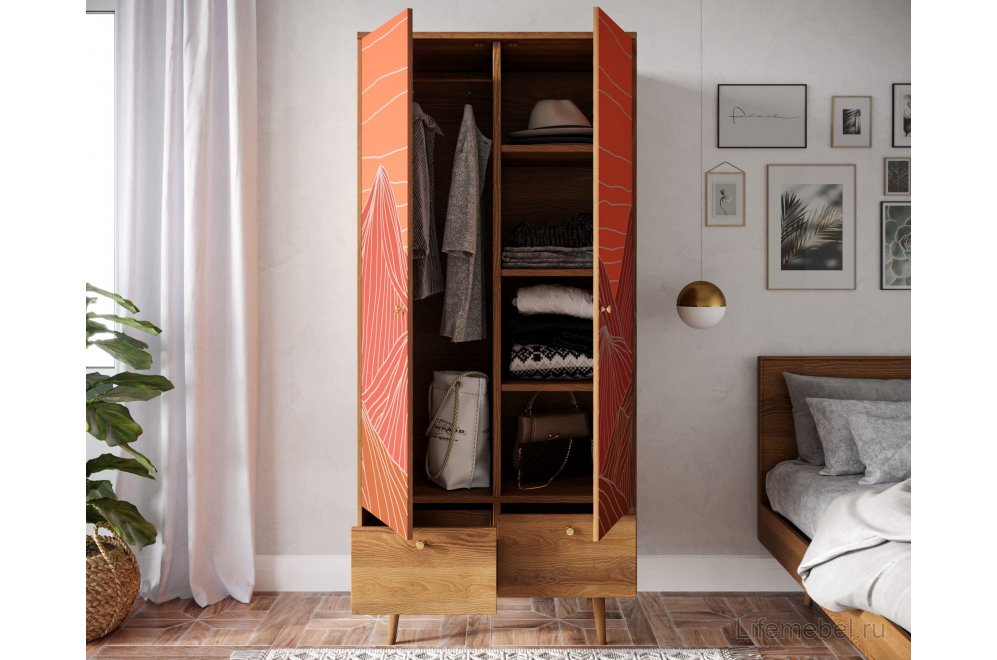 Шкаф Бербер (Berber) BB16/Print_49 разноцветный