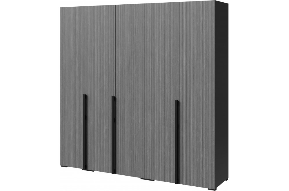 Шкаф Болонья 5-дверный серый