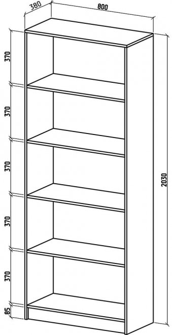 Шкаф Бостон-5 дуб молочный