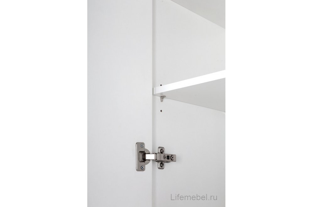 Шкаф City 40 одностворчатый с зеркалом белый