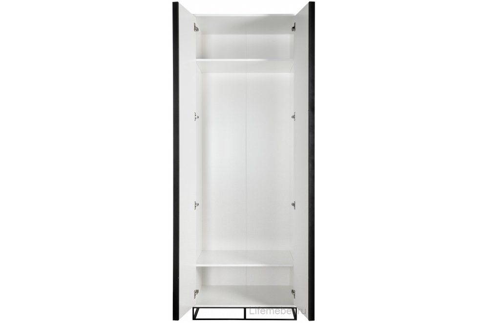 Шкаф City 60 двухстворчатый с зеркалом белый