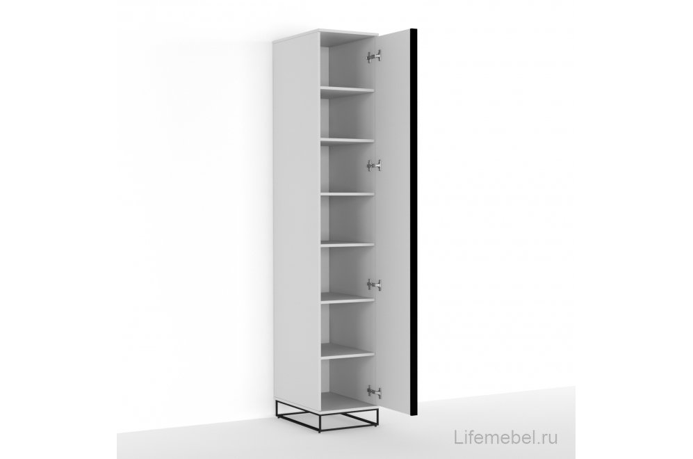 Шкаф City 60 пенал белый