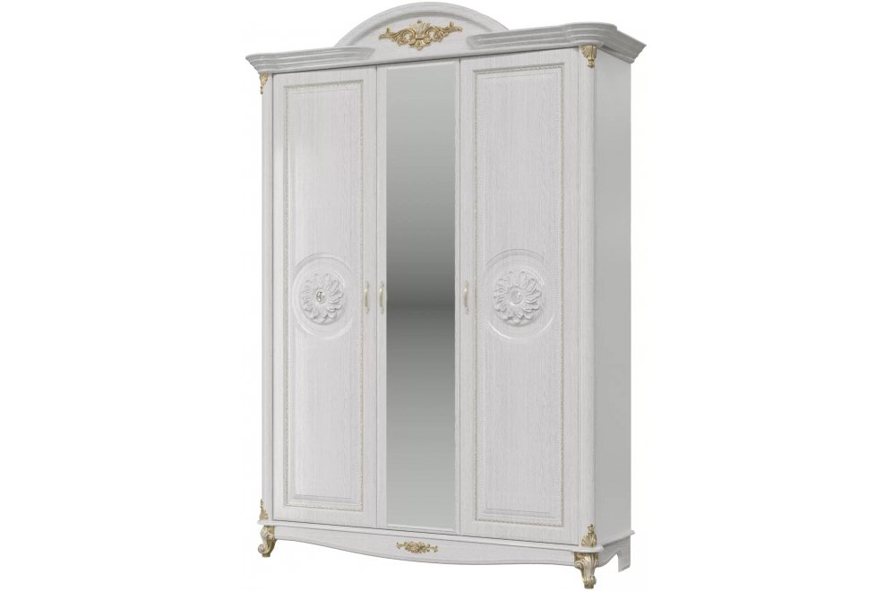 Шкаф Да Винчи 3-хдверный белый