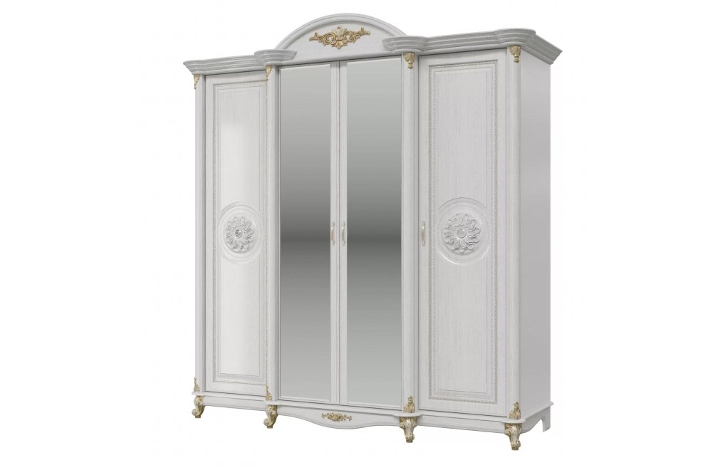 Шкаф Да Винчи 4-хдверный белый